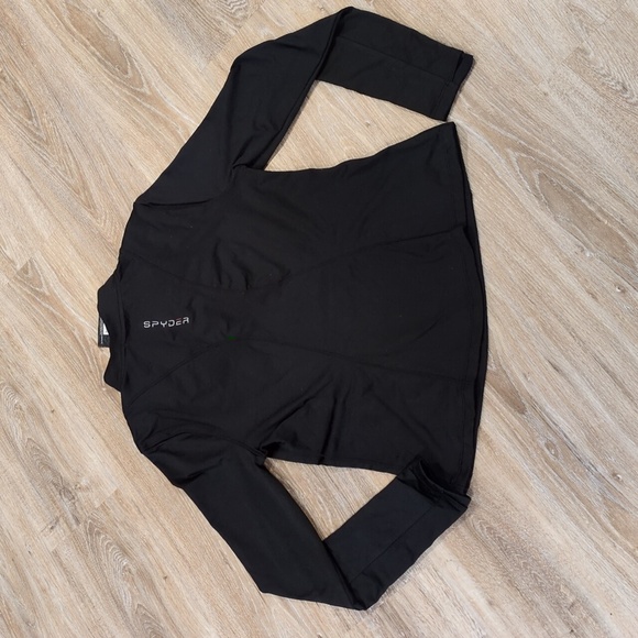 🩷NWT Spyder Active Women's Black Long Sleeve Top size Medium - Large (L/M)🩷 - Picture 10 of 11
